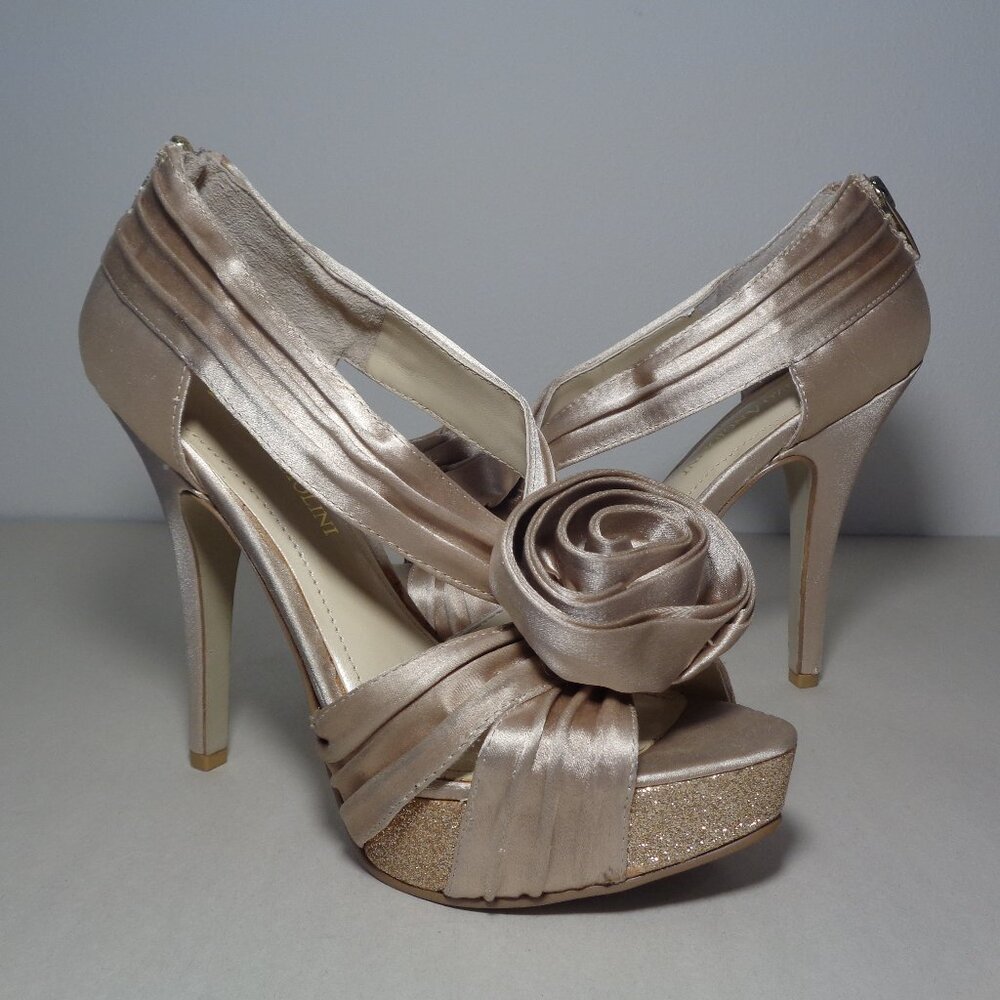 Enzo Angiolini Size 5 M / SLENDOR  / Satin / Heeled Sandals New Women's Shoes